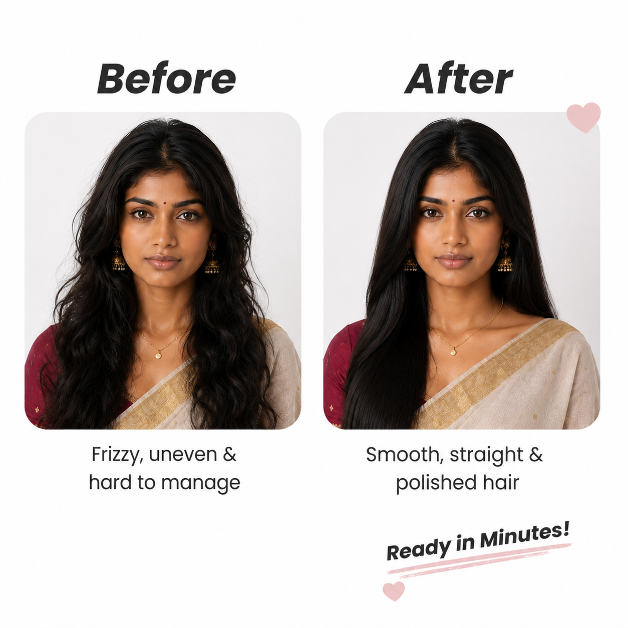 SnapSilk™ Mini Portable Hair Straightener